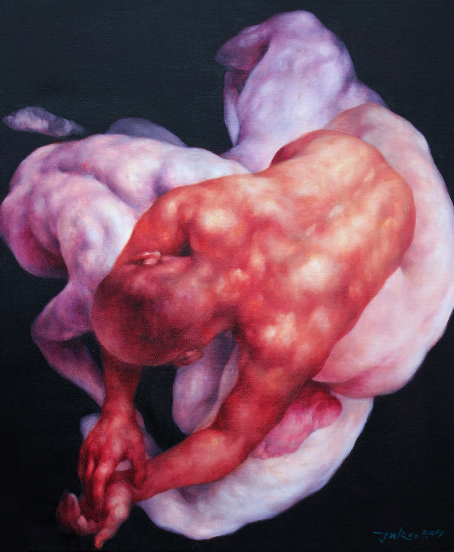 살다, 73x61cm, oil on canvas, 2019