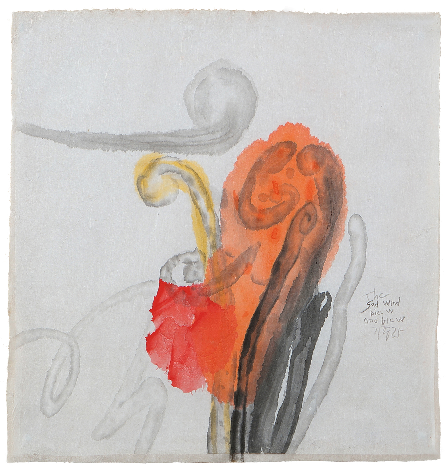 The history of things - seed &amp; winds II. 07_한지에 먹_39.5×37.5cm_2025