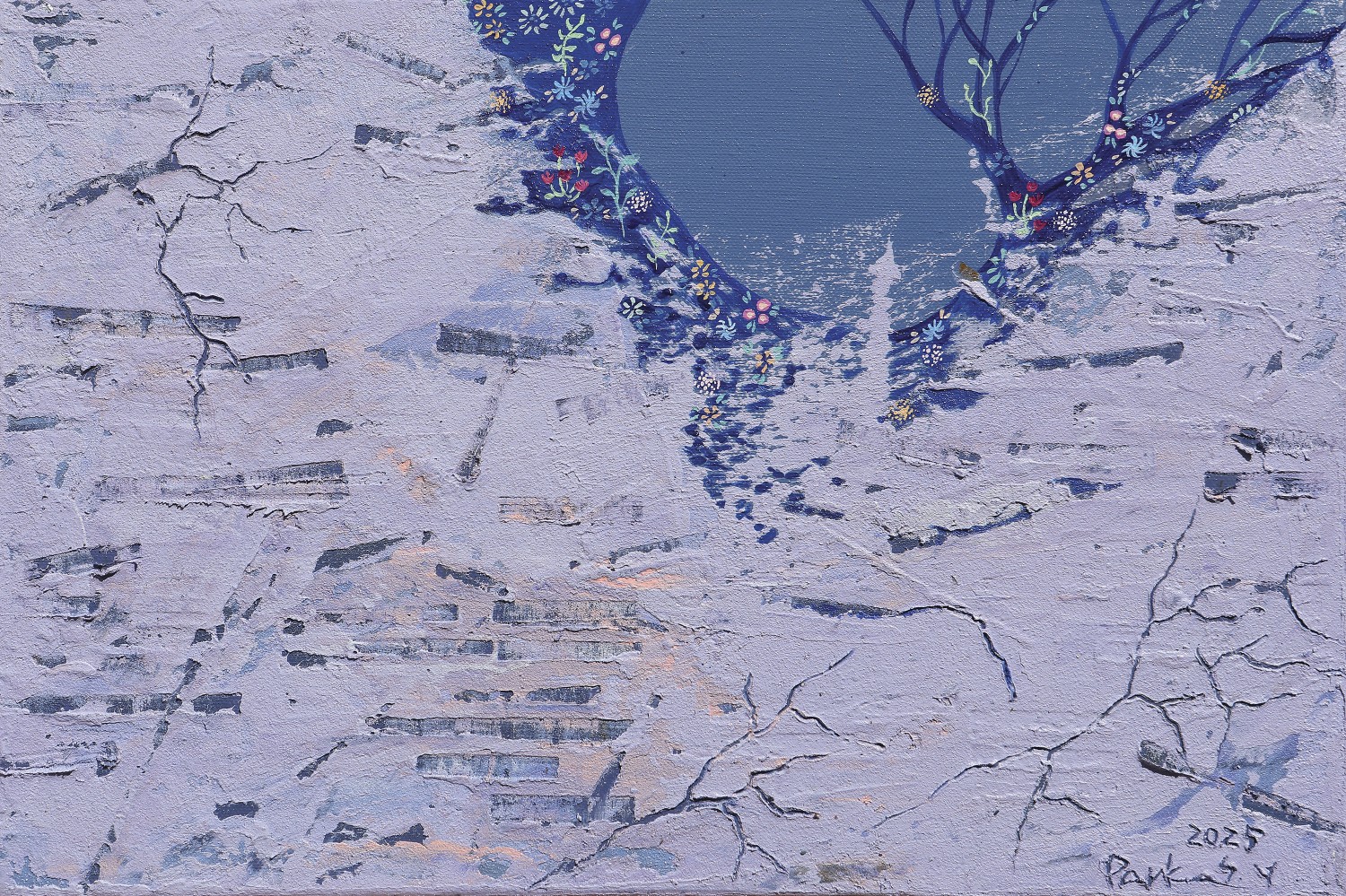 쉼_202507 27.3 × 40.9  Mixed Media  2025