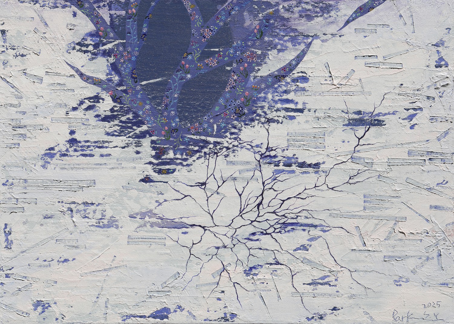 안식처 HAVEN_202501 65.1 × 90.9cm Mixed media