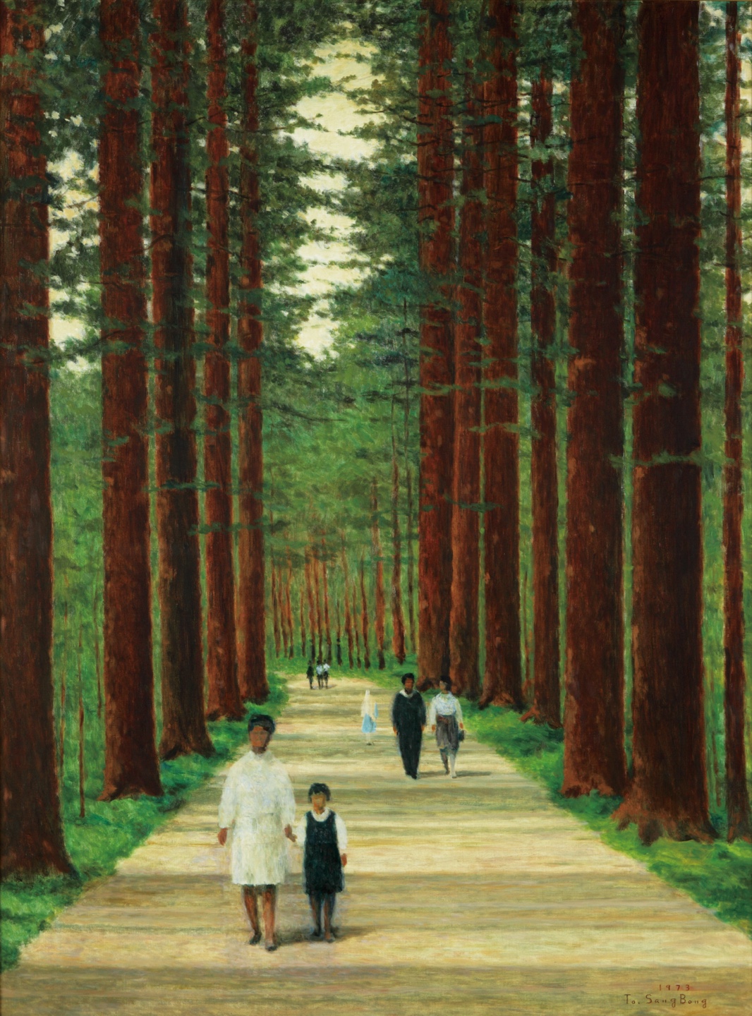 도상봉, 광릉 수목원, 1973, 캔버스에 유채, 130×96.5cm