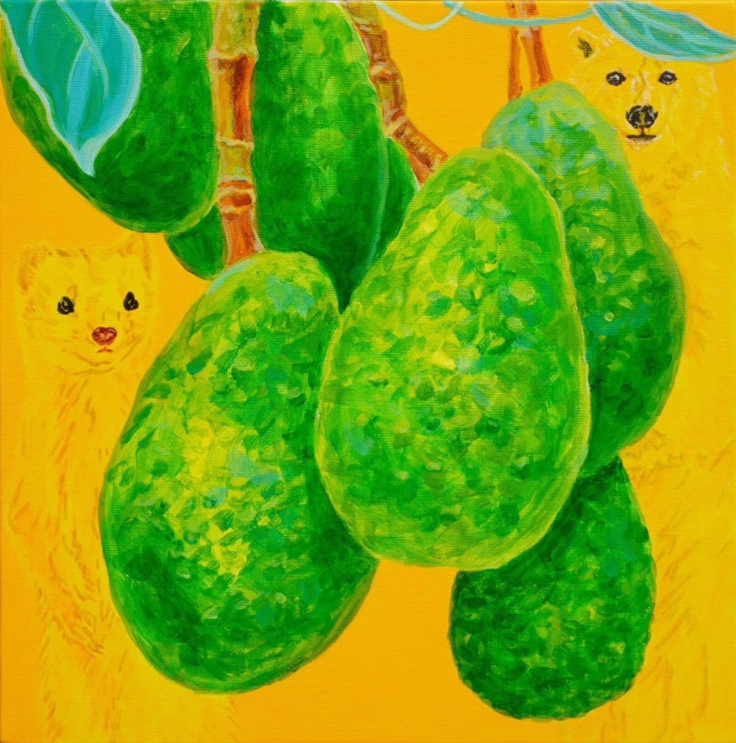 최만식  그들의 환경2, 27.3x27.3cm, 캔버스에 아크릴, 2026
