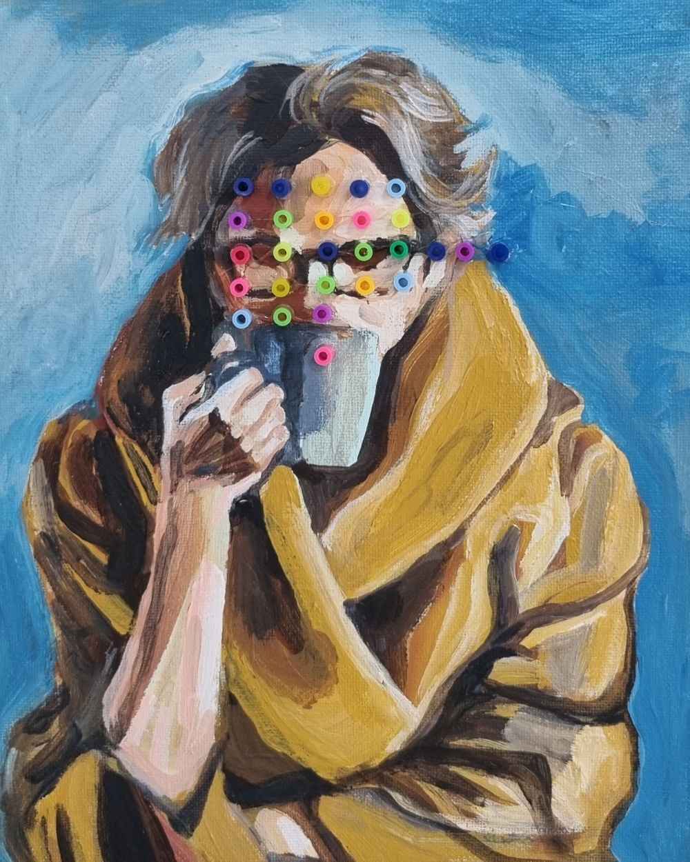 실컷 19.8x25cm 캔버스에아크릴 