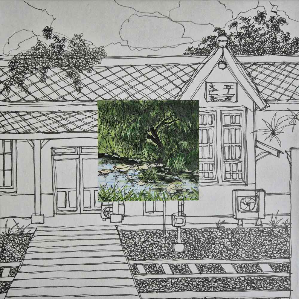 이여진 조각-이음_ 30x30cm(x3), 장지에 혼합재료, 2026