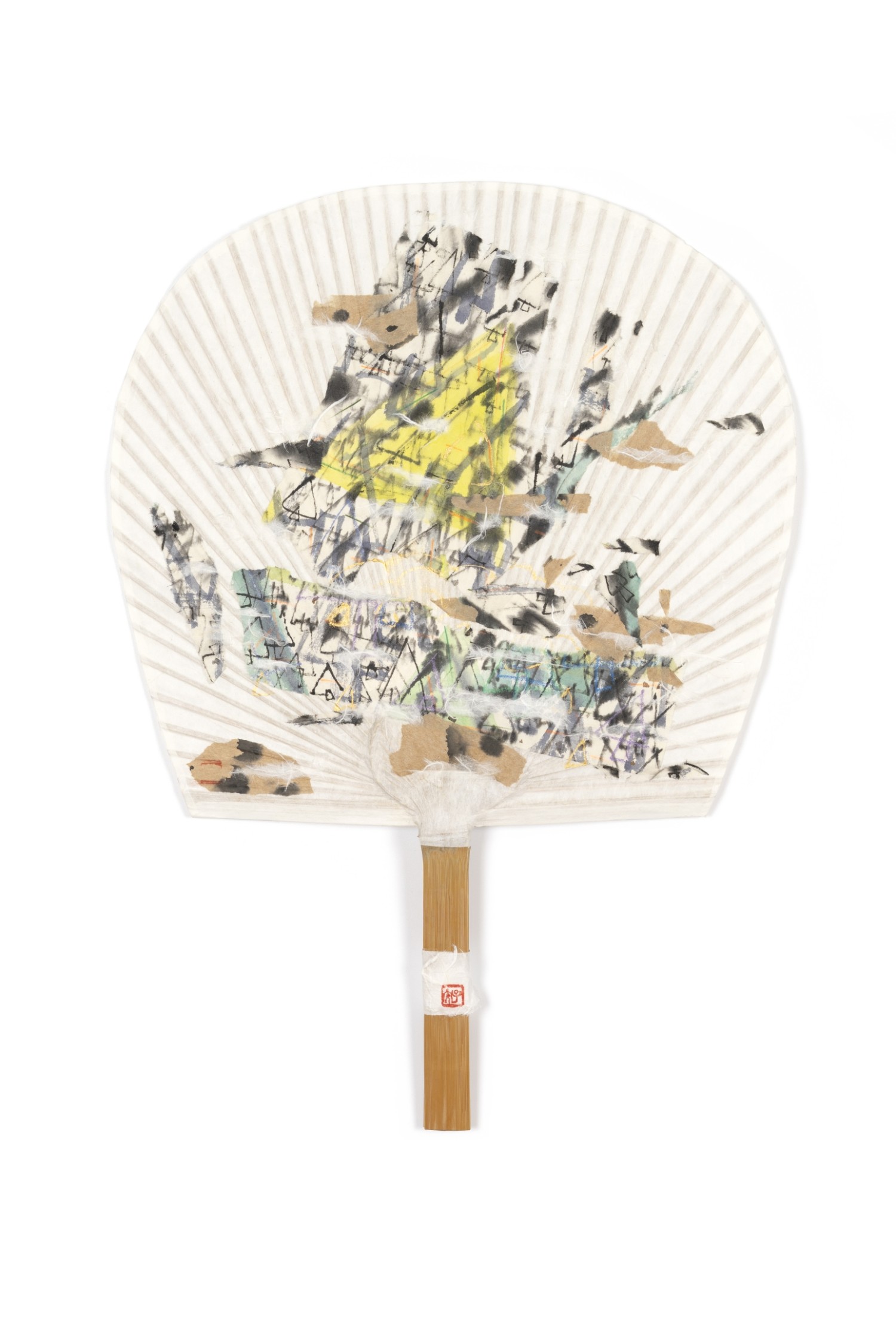 어루만지다 49.5×35.5cm 한지에 분채·먹·오일파스텔·금분 2025