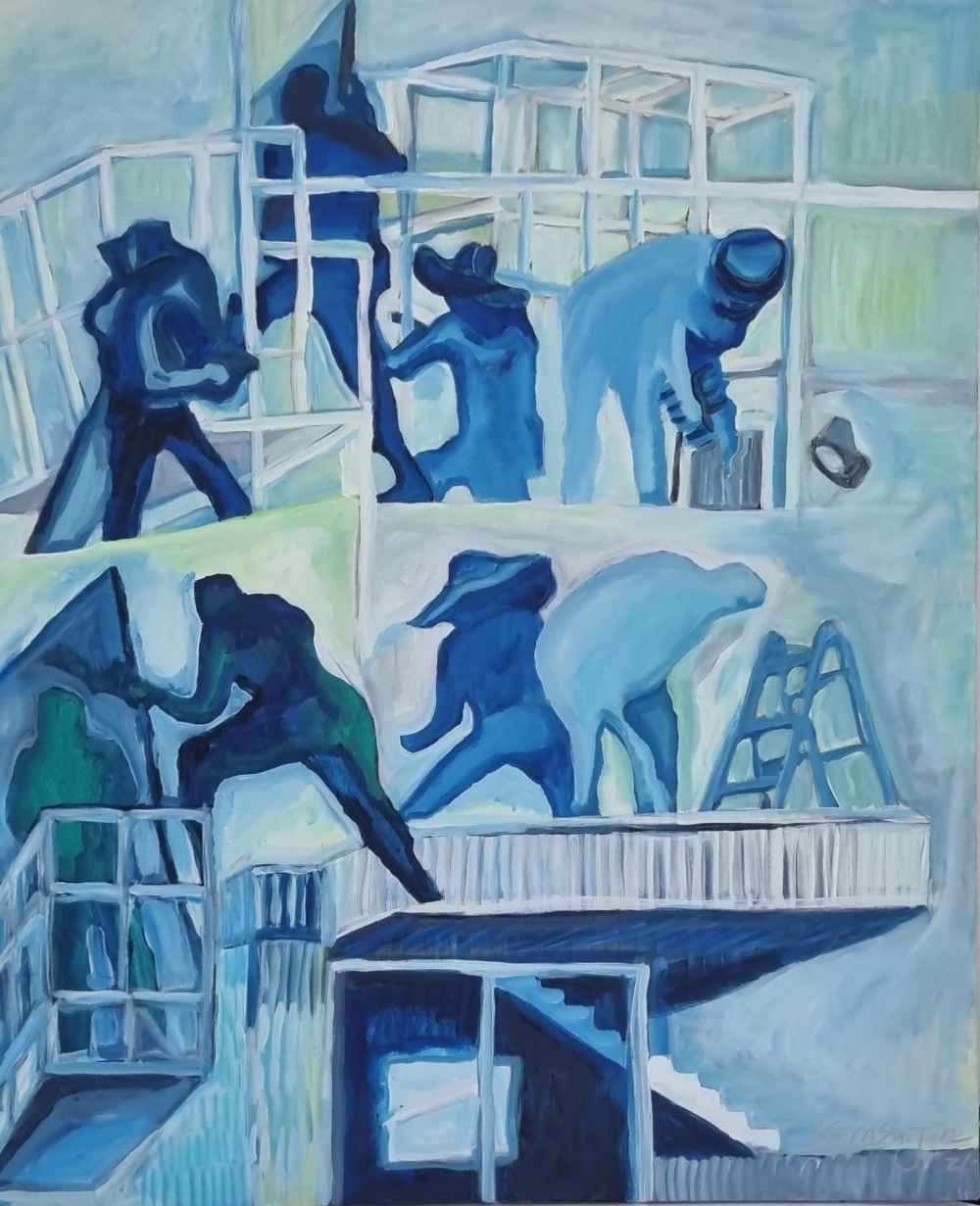 돕는 손 60 x73 캔버스에아크릴 