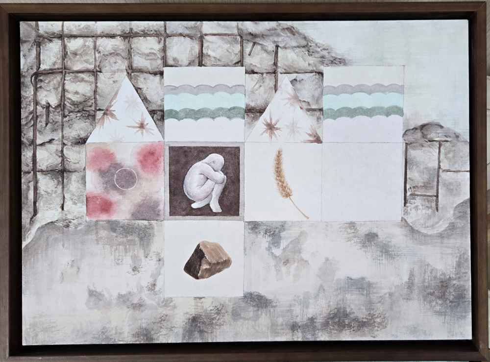 최지혜 Bedfock2_33x45cm, 지본채색, 2026