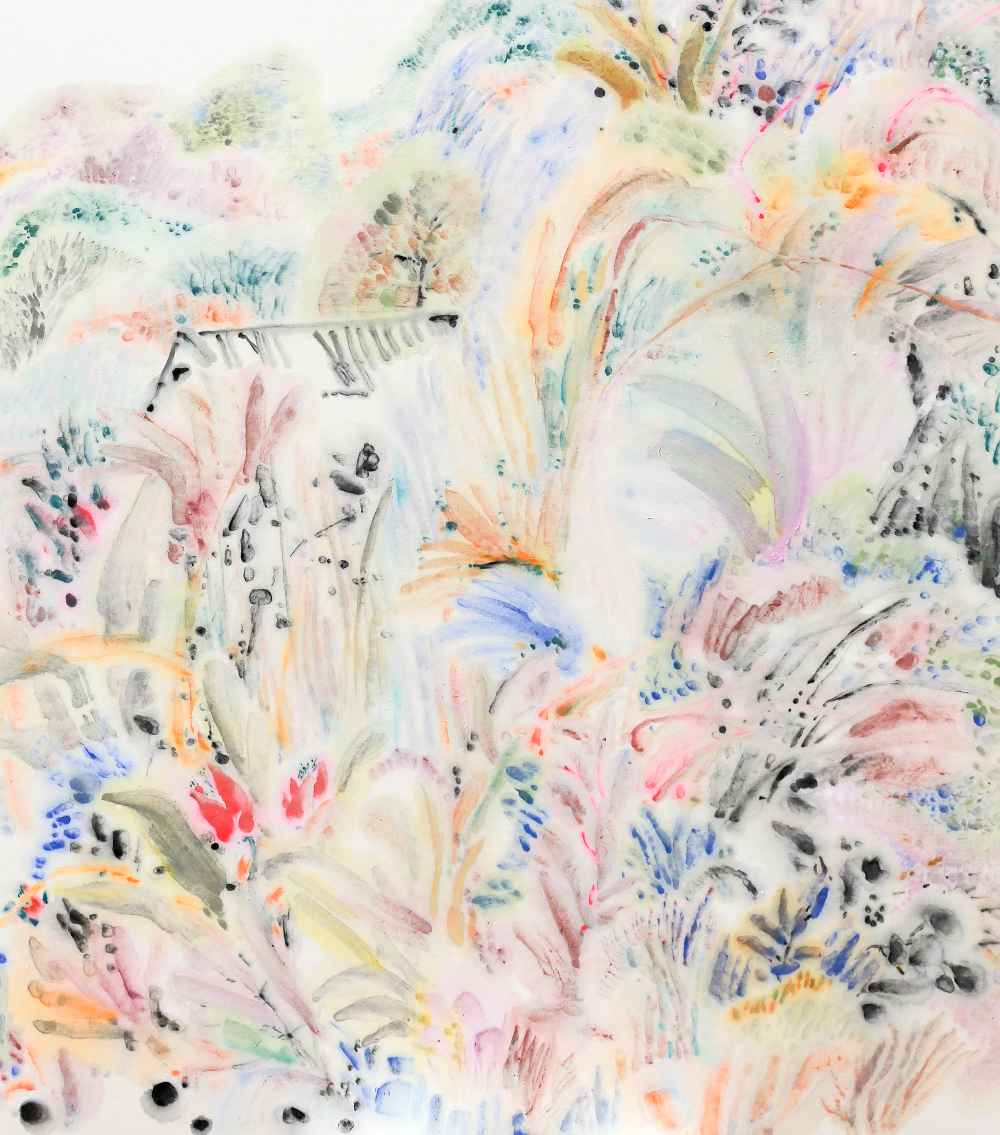 탁소연_자연찬미, 75x66cm, 한지에 담채, 2026
